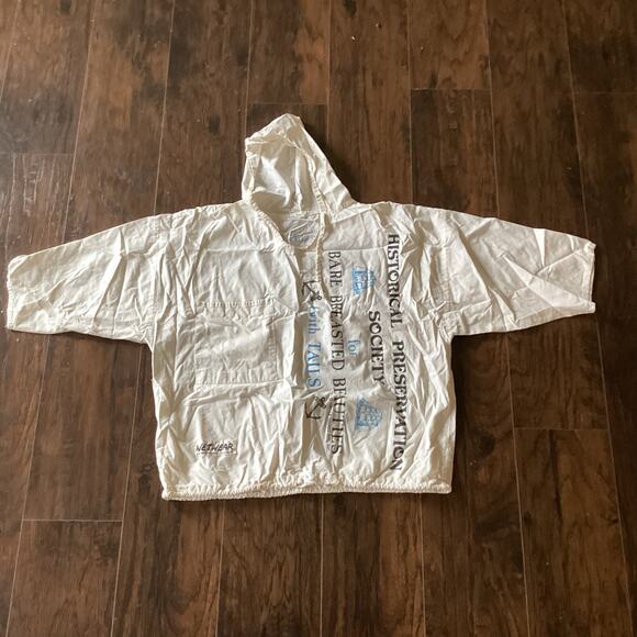 VTG 90s Mermaid Sail Naked TRENZZ Preservation Historical Boating Hooded Shirt - Picture 1 of 7